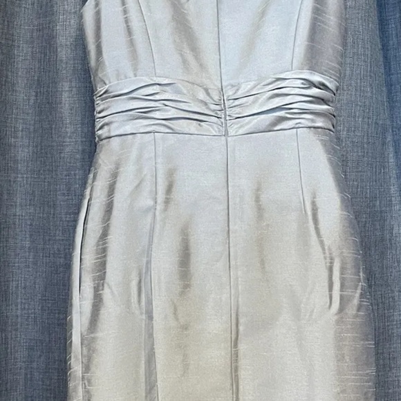 David's Bridal Sleeveless Dress with pockets Bolero Gray size 10 - Picture 4 of 8